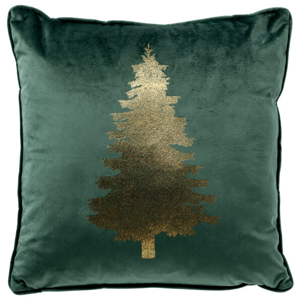 Kerstkussen Tree groen 45 x 45