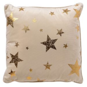 Sierkussen stars 45 x 45 whisper white