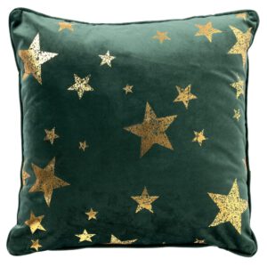 sierkussen stars 45 x 45 groen