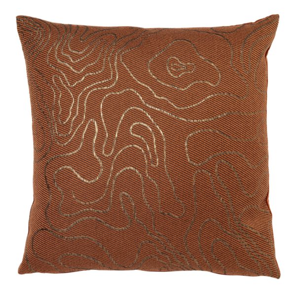 Sierkussen 45x45 cm Dutch Decor River in Patina Bruin, met een elegant design voor een warme en stijlvolle touch in je interieur