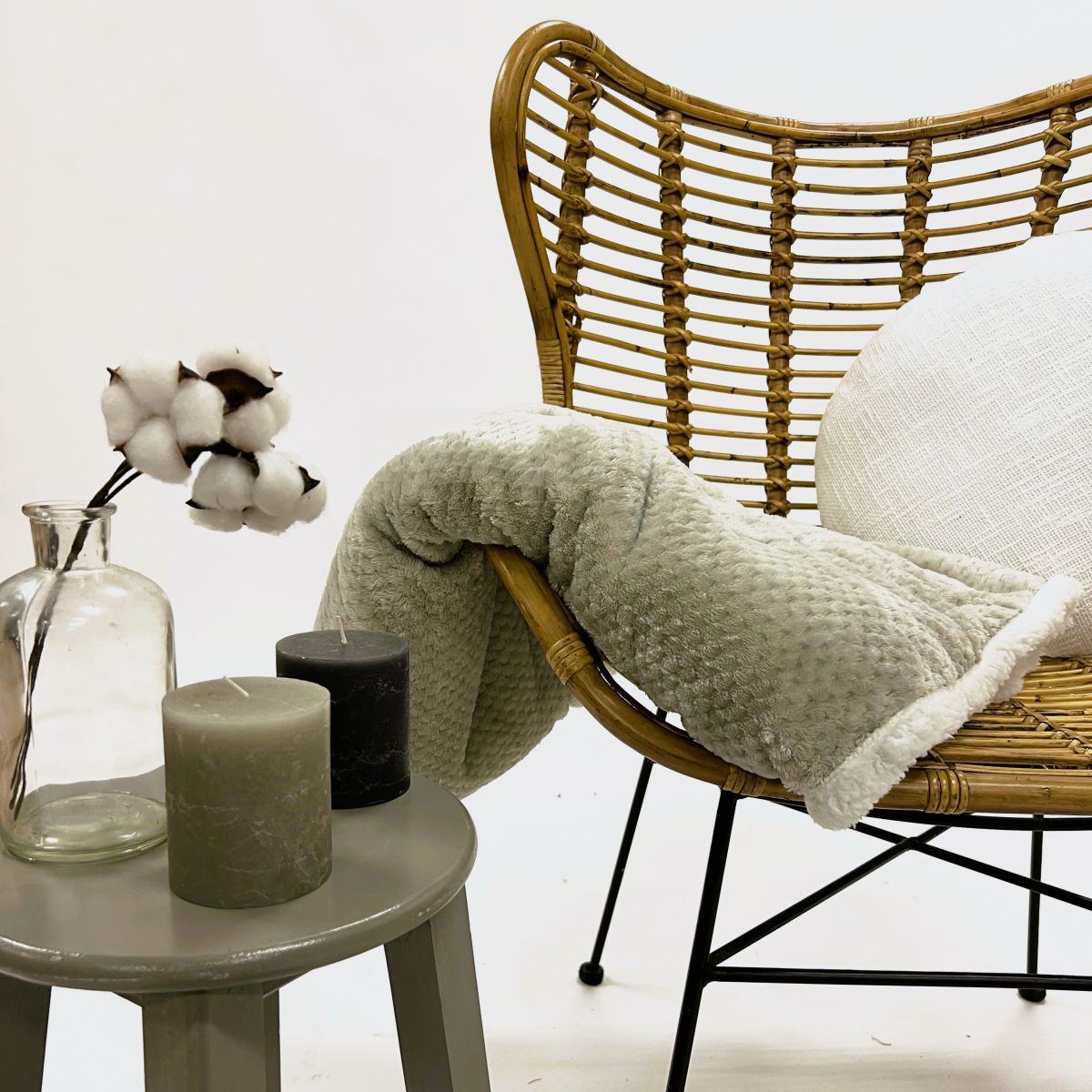 sfeerfoto plaid cody pumice stone 150 x 200